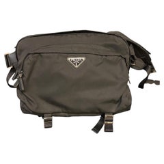 Prada Black Large Nylon Crossbody Bag