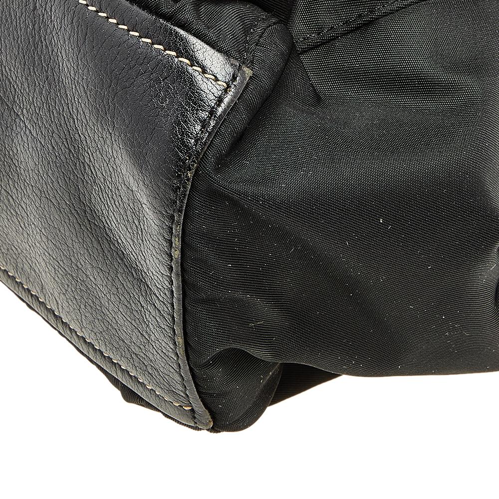 Prada Black Leather And Nylon Easy Shoulder Bag 1