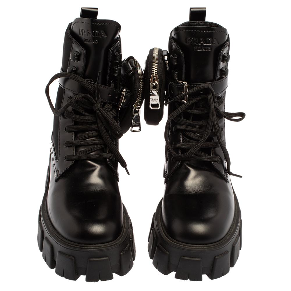 Prada Monolith Boots - 2 For Sale on 1stDibs | prada monolith boots sale
