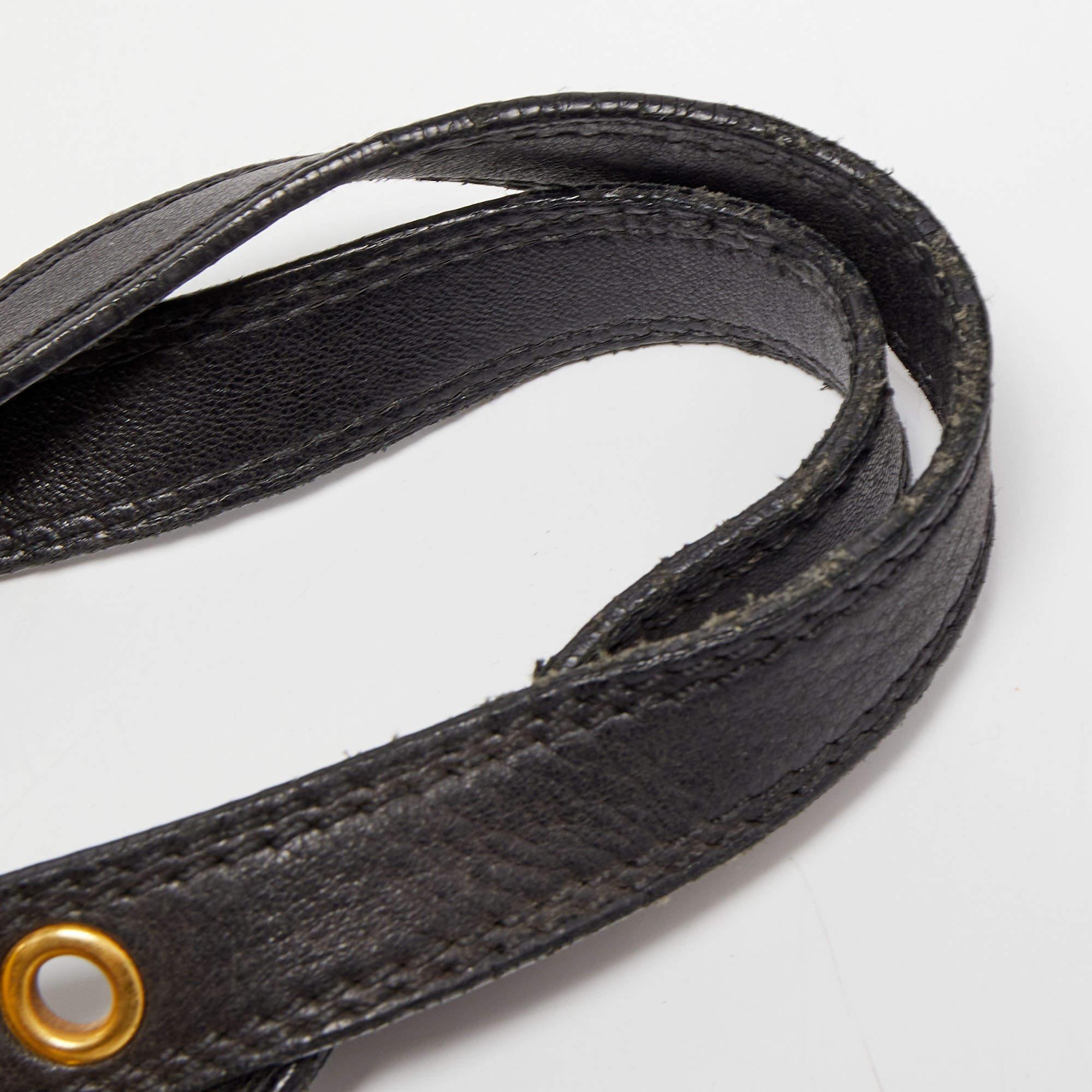 Prada Black Leather and Nylon Satchel 8