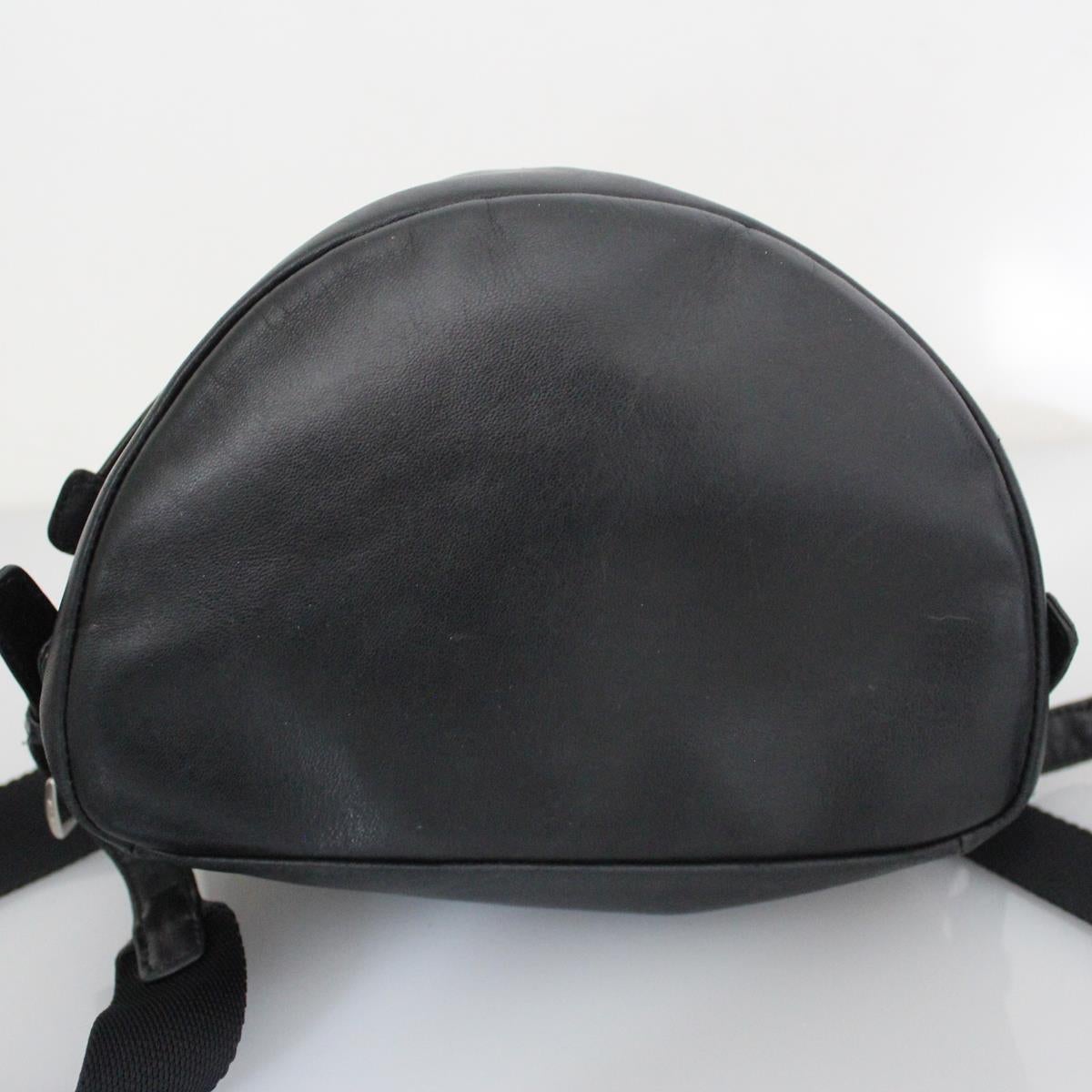 Women's Prada Black Leather Backpack