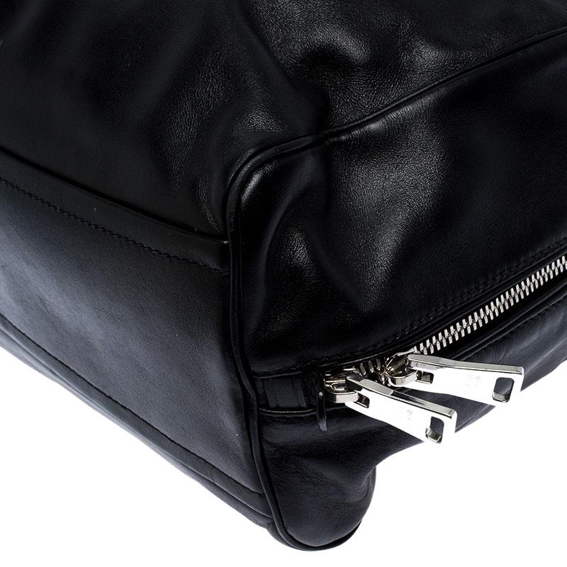 Prada Black Leather Bauletto Bag 3