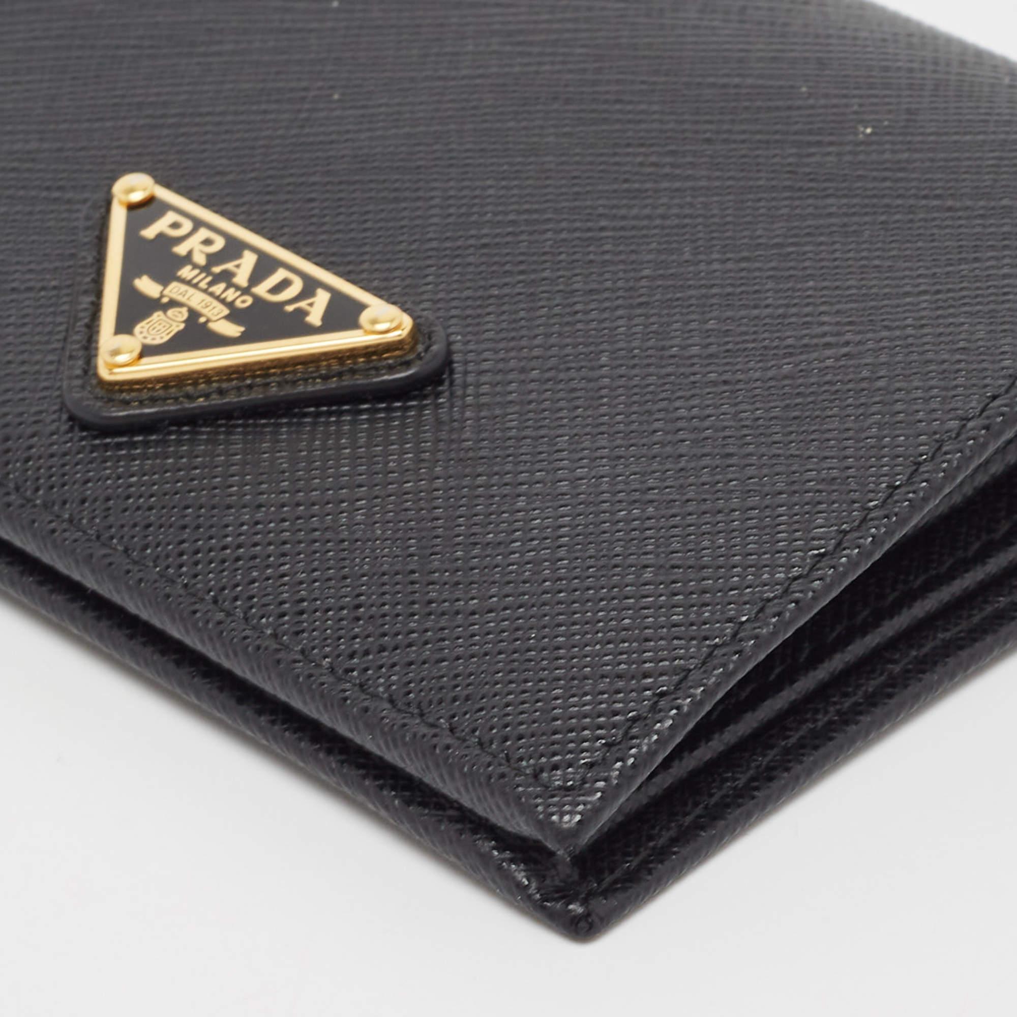Prada Black Leather Bifold Wallet 1