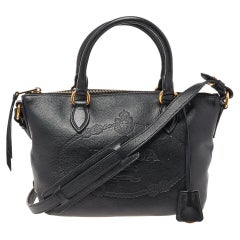 Prada Black Leather Borsa Mano Shoulder Bag