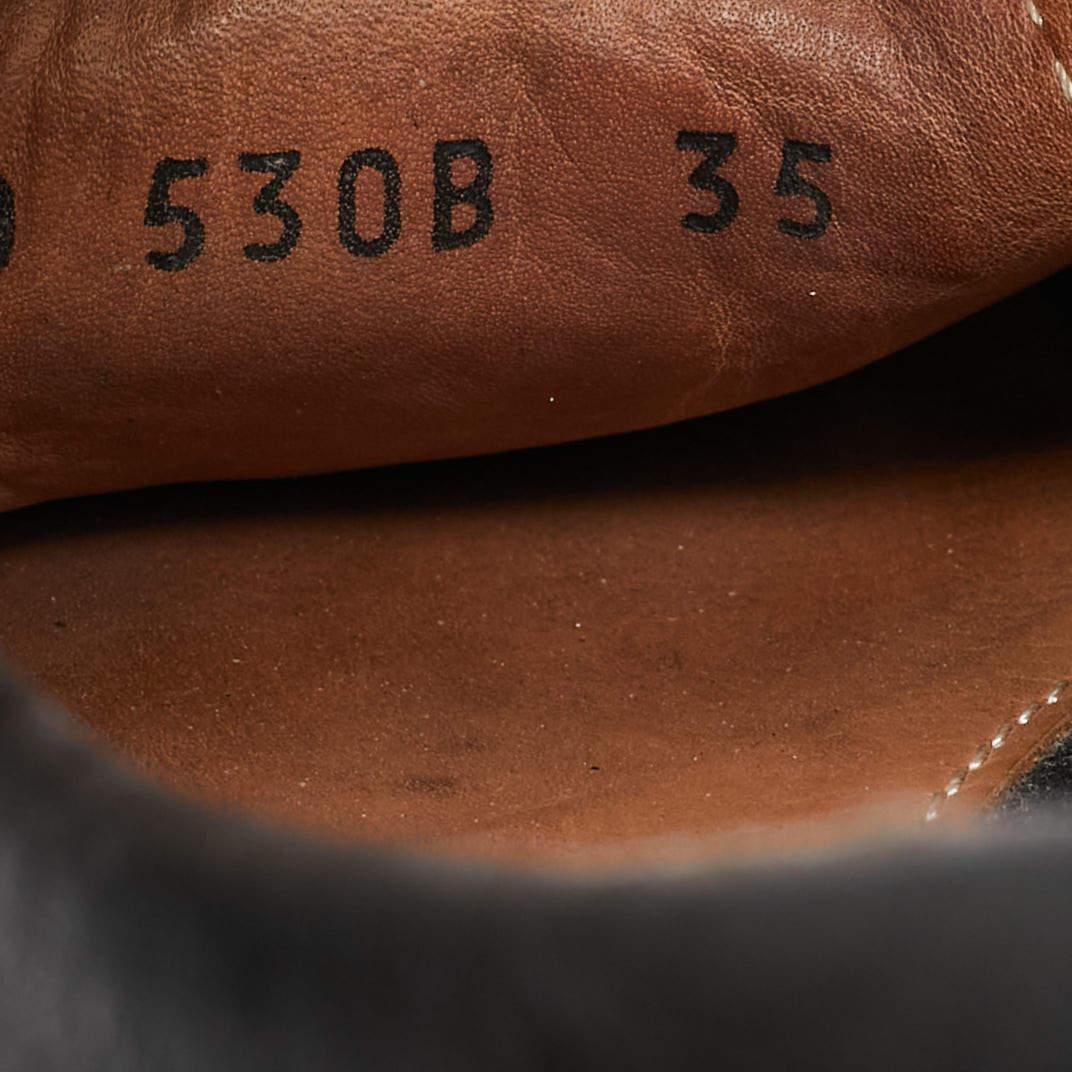 Prada - Mocassins en cuir noir avec nœud Taille 35 en vente 3