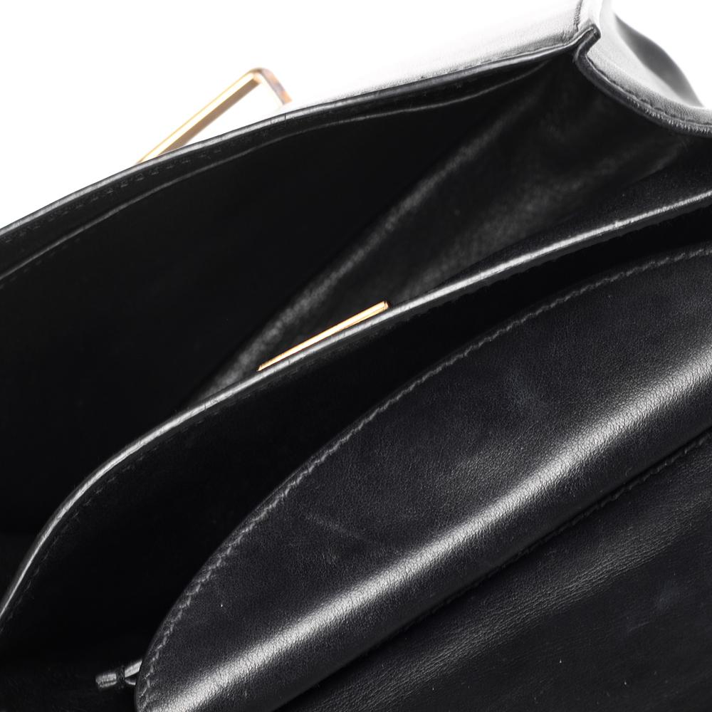 Women's Prada Black Leather Cahier Shoulder Bag
