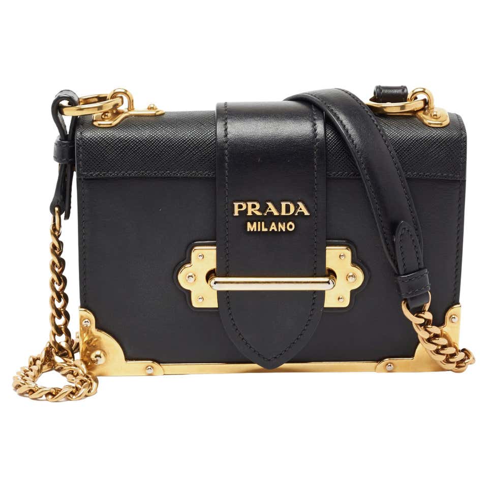 Prada Cahier Leather Bag - 7 For Sale on 1stDibs