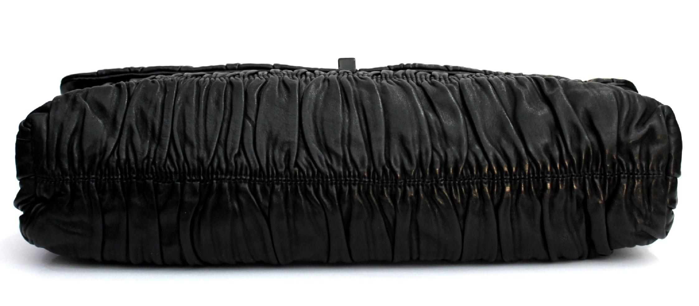 Prada Black Leather Clutch Bag 1