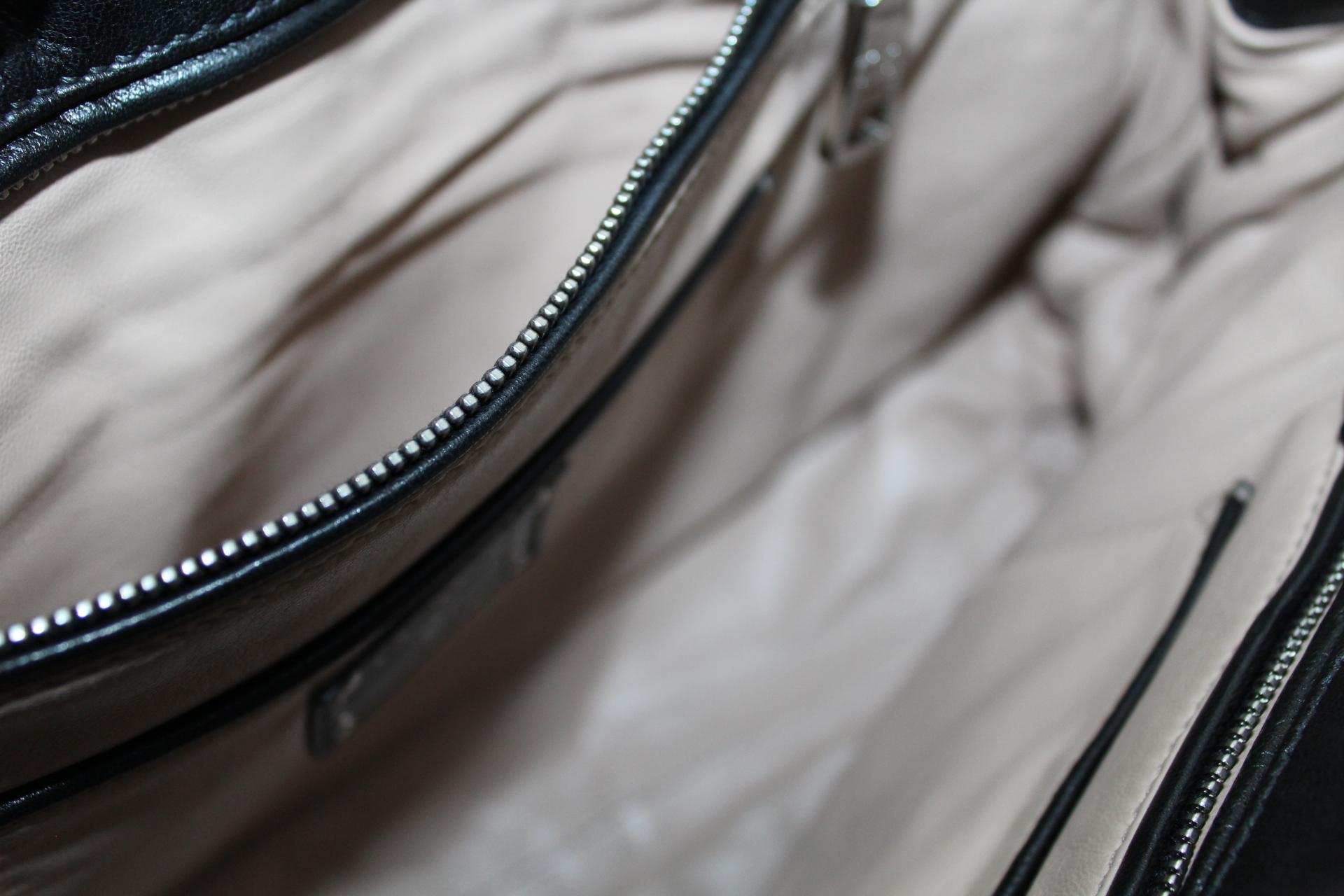 Prada Black Leather Clutch Bag 3