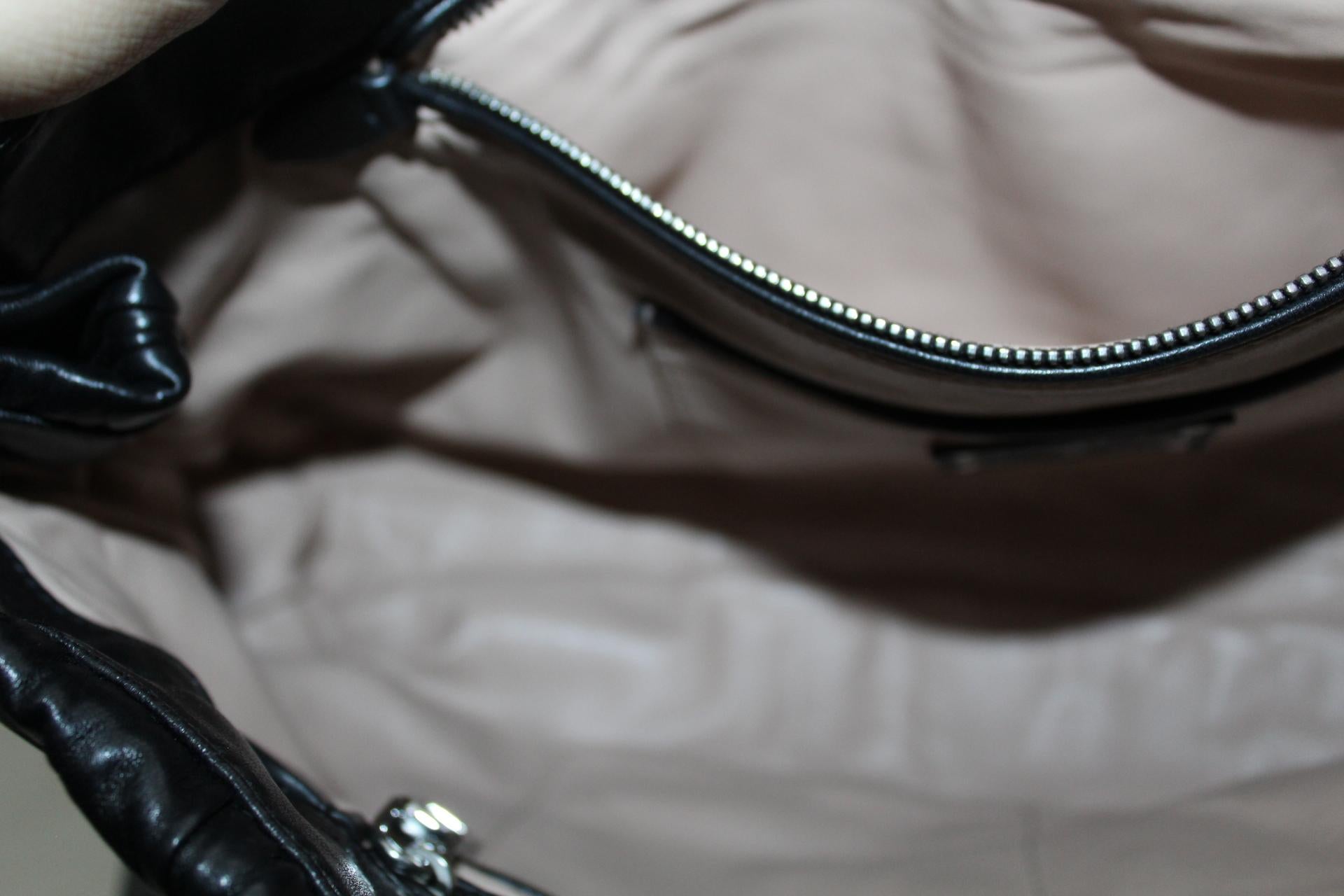 Prada Black Leather Clutch Bag 4