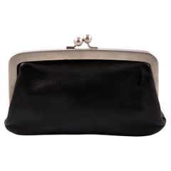 Prada Black Leather Coins Purse Prada Black Leather Coins Purse