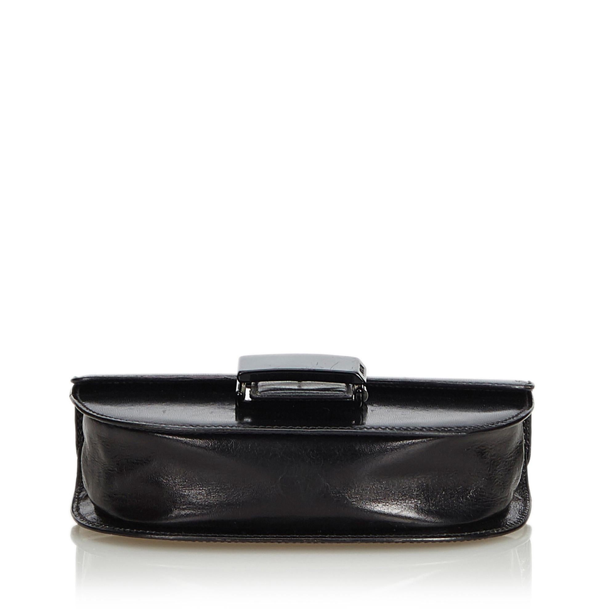 Women's Prada Black Leather Crossbody Bag