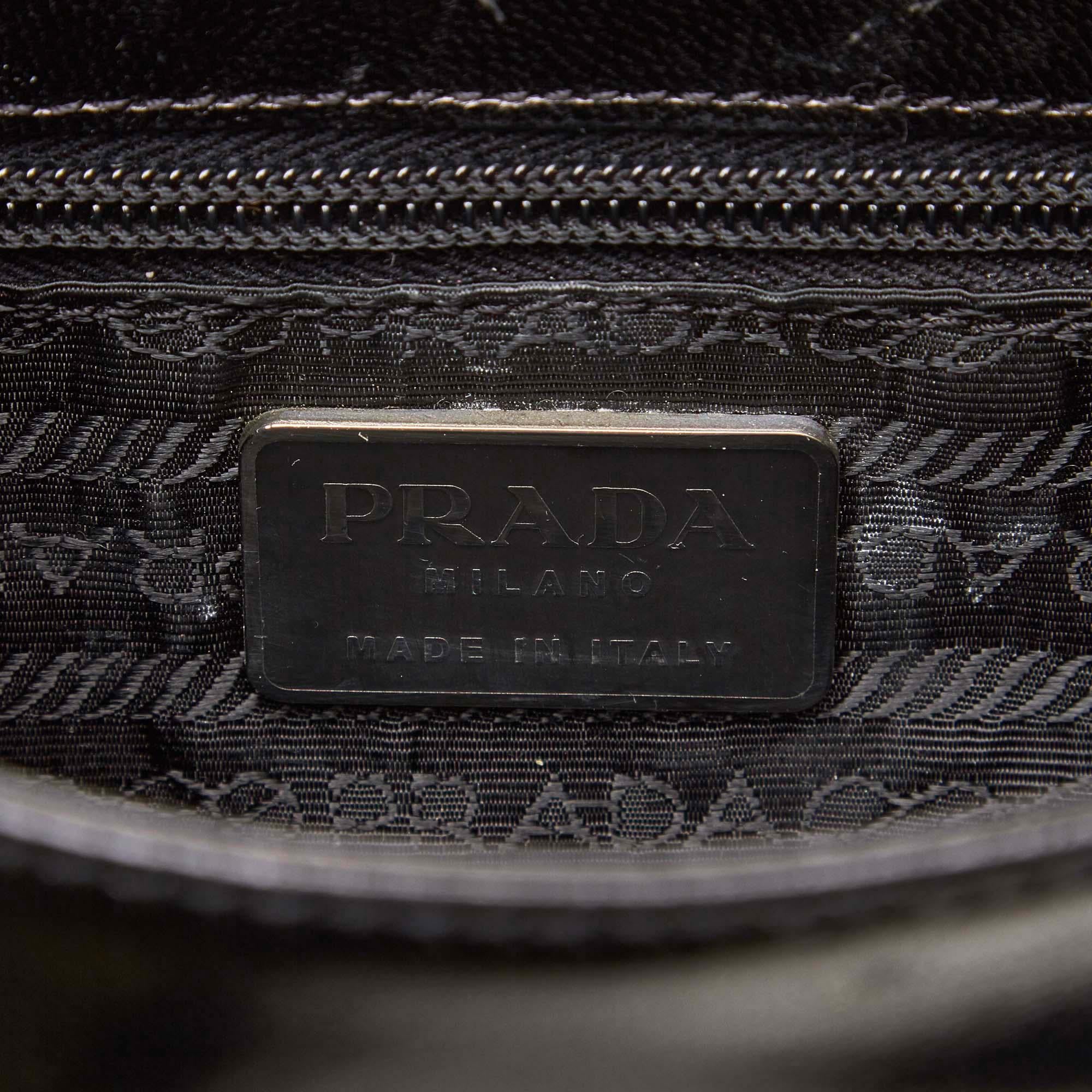 Prada Black Leather Crossbody Bag 2