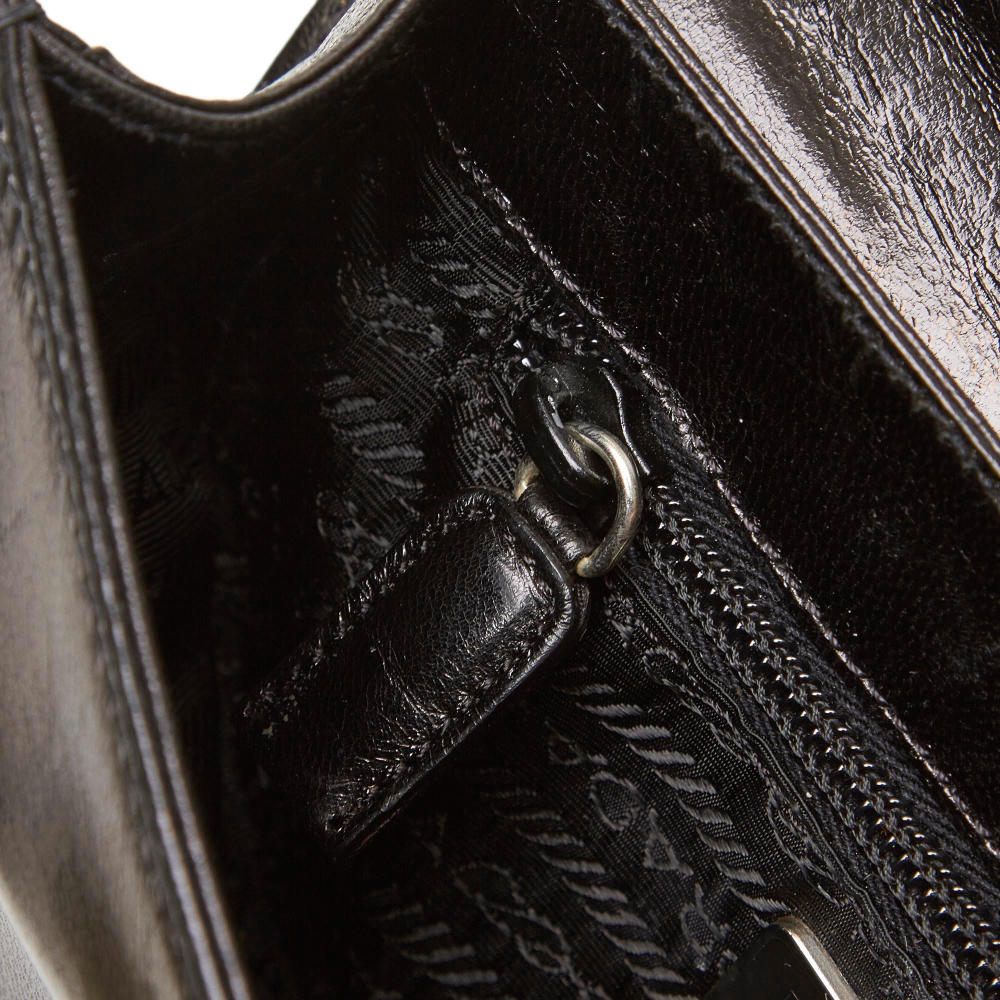 Prada Black Leather Crossbody Bag 4