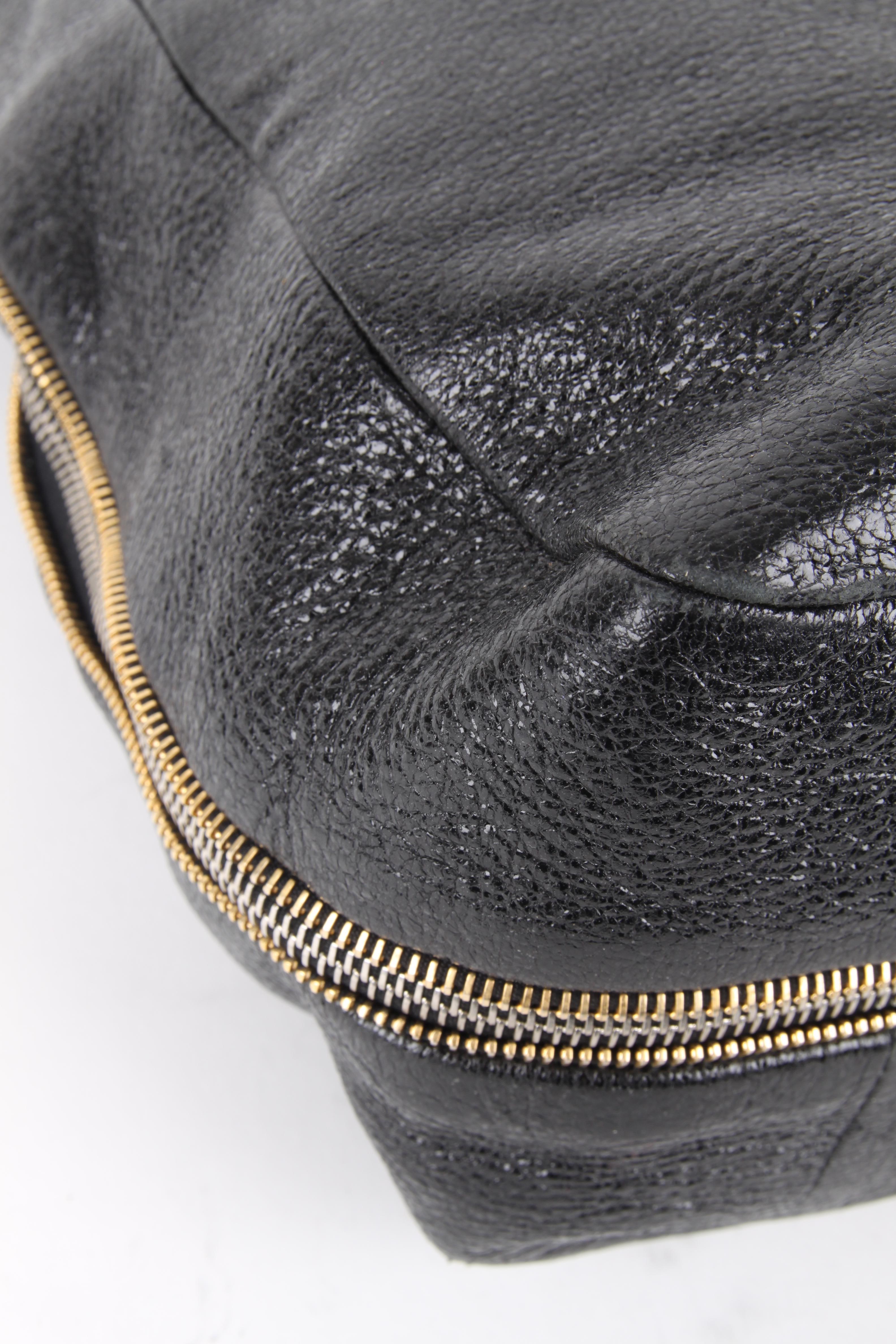 Prada Black Leather Crossbody Phenix Shopper Tote For Sale 3