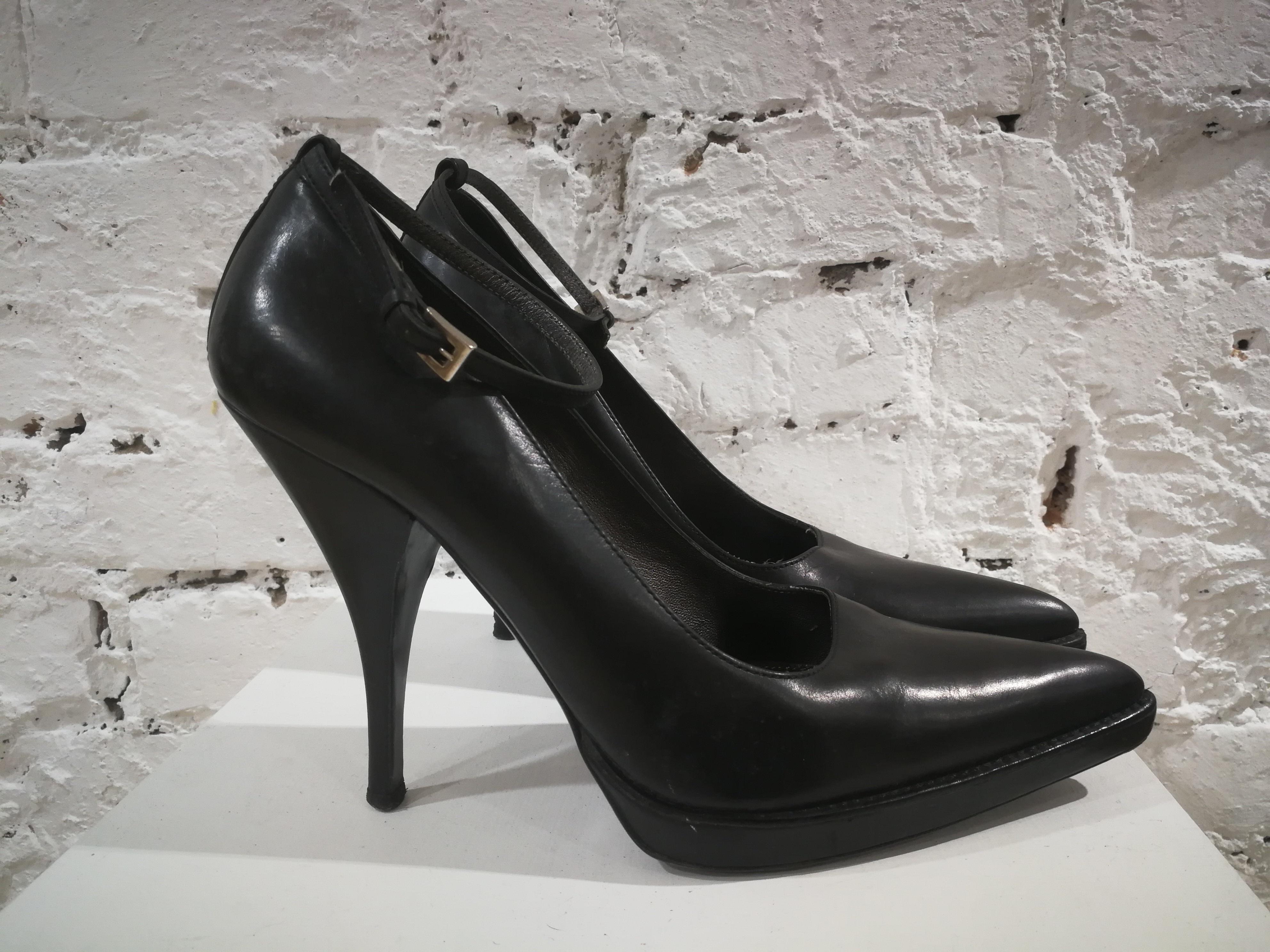 Women's Prada Black Leather Decollete