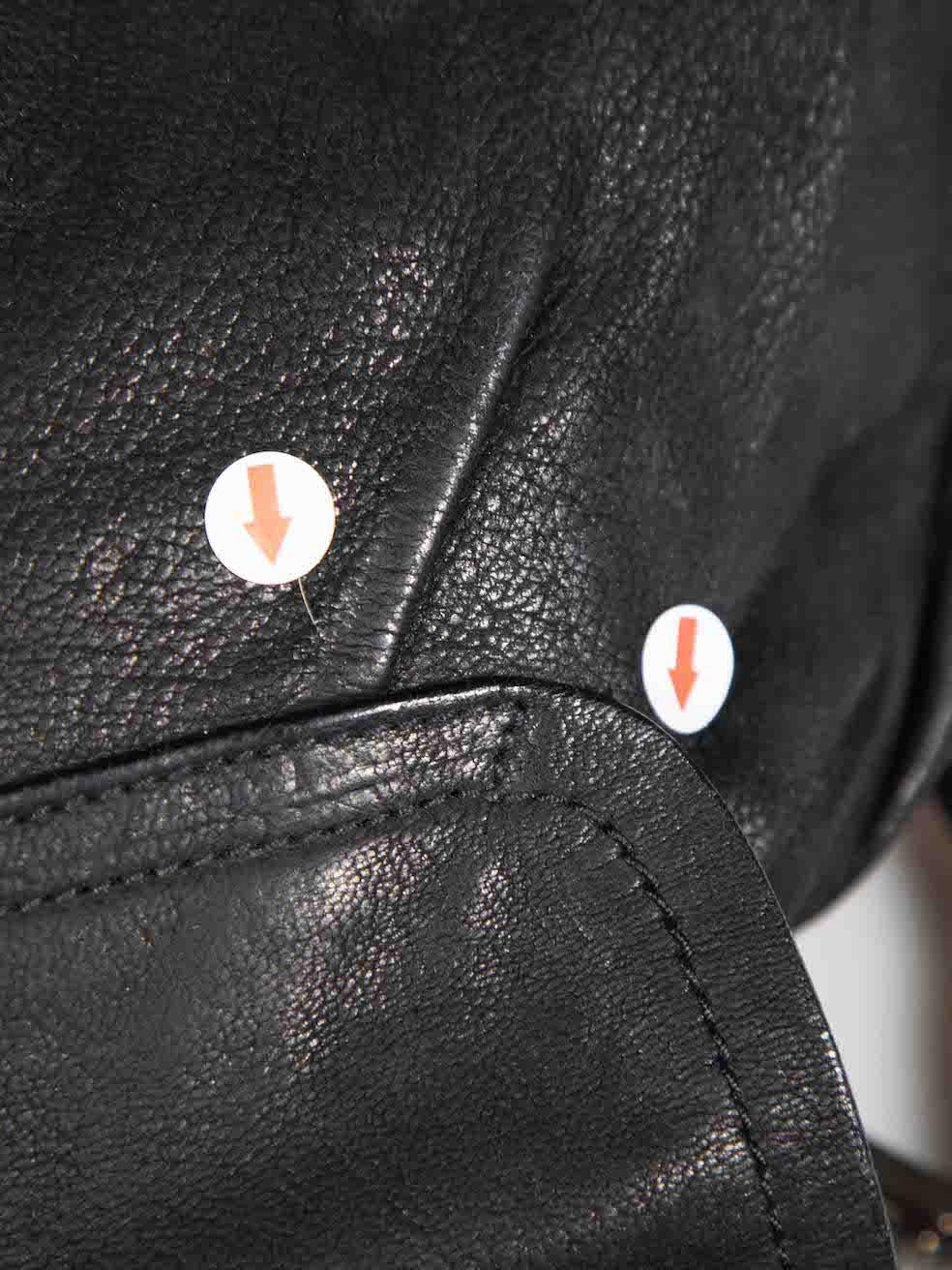 Prada Black Leather Embellished Shoulder Bag 2