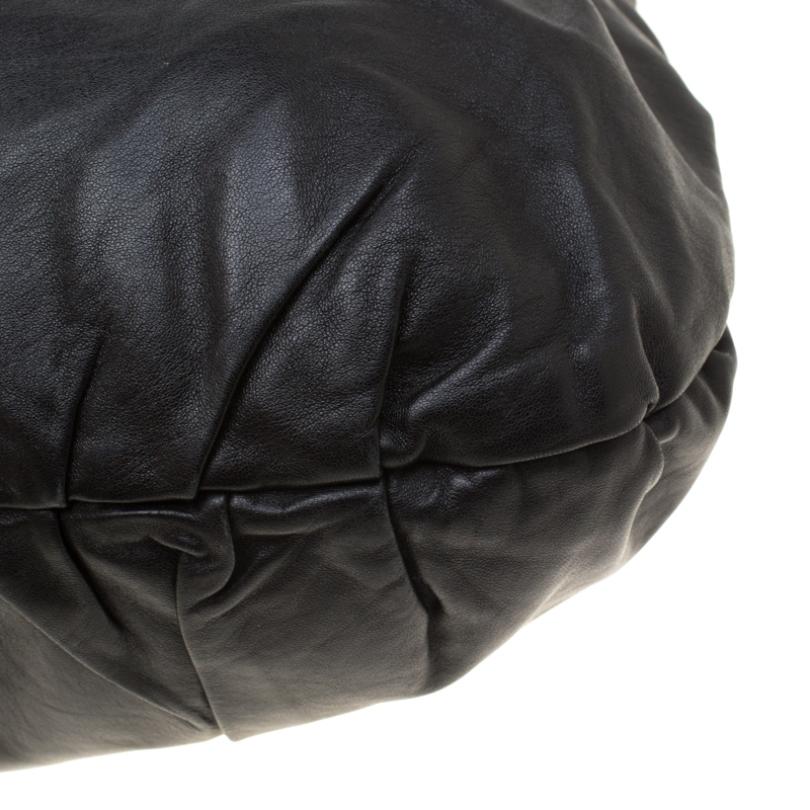 Prada Black Leather Hobo 7