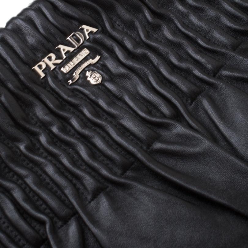 Prada Black Leather Hobo 4