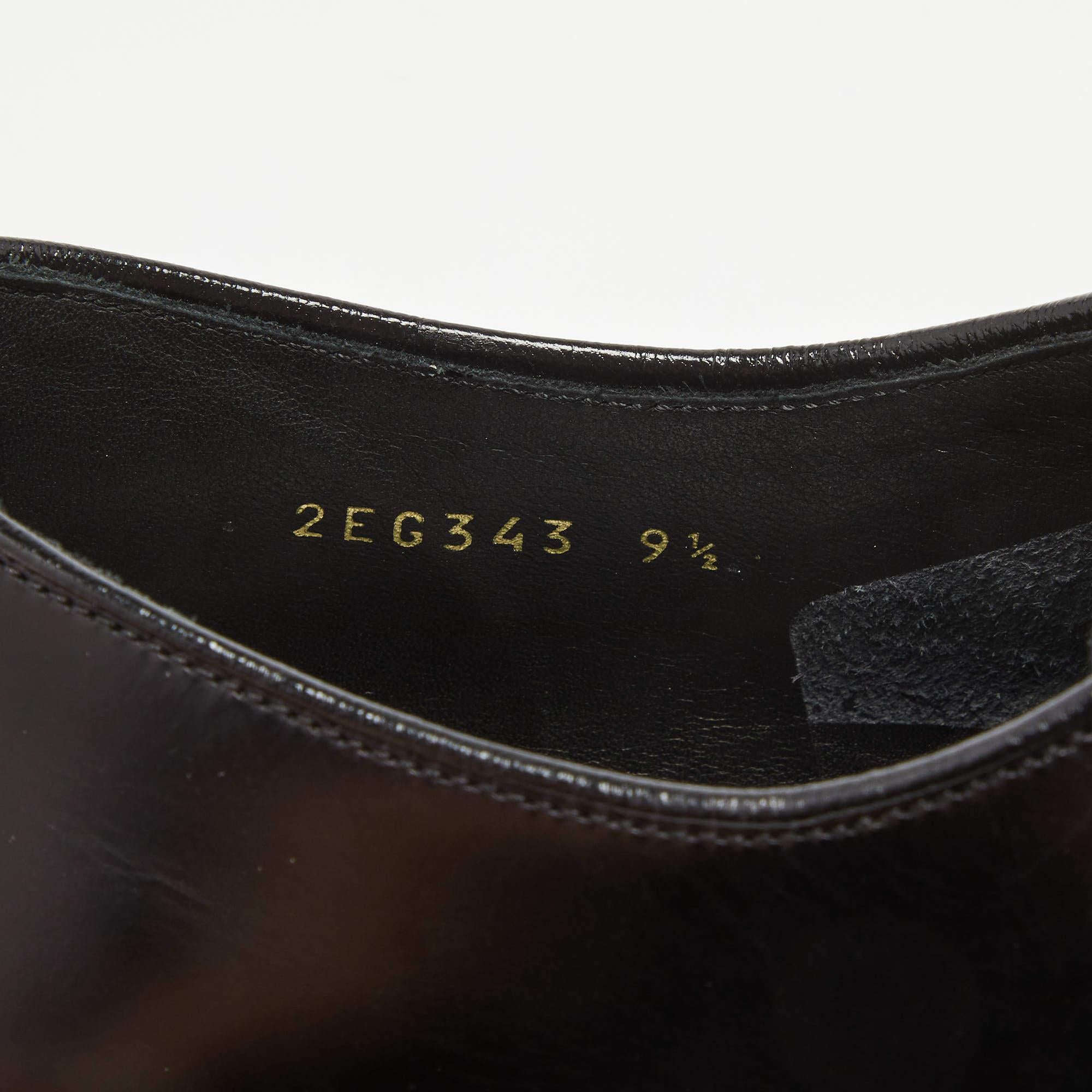 Prada Black Leather Lace Up Derby Size 43.5 3