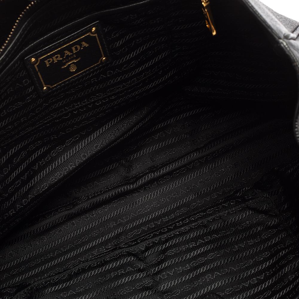 Women's Prada Black Leather Large Open Tote