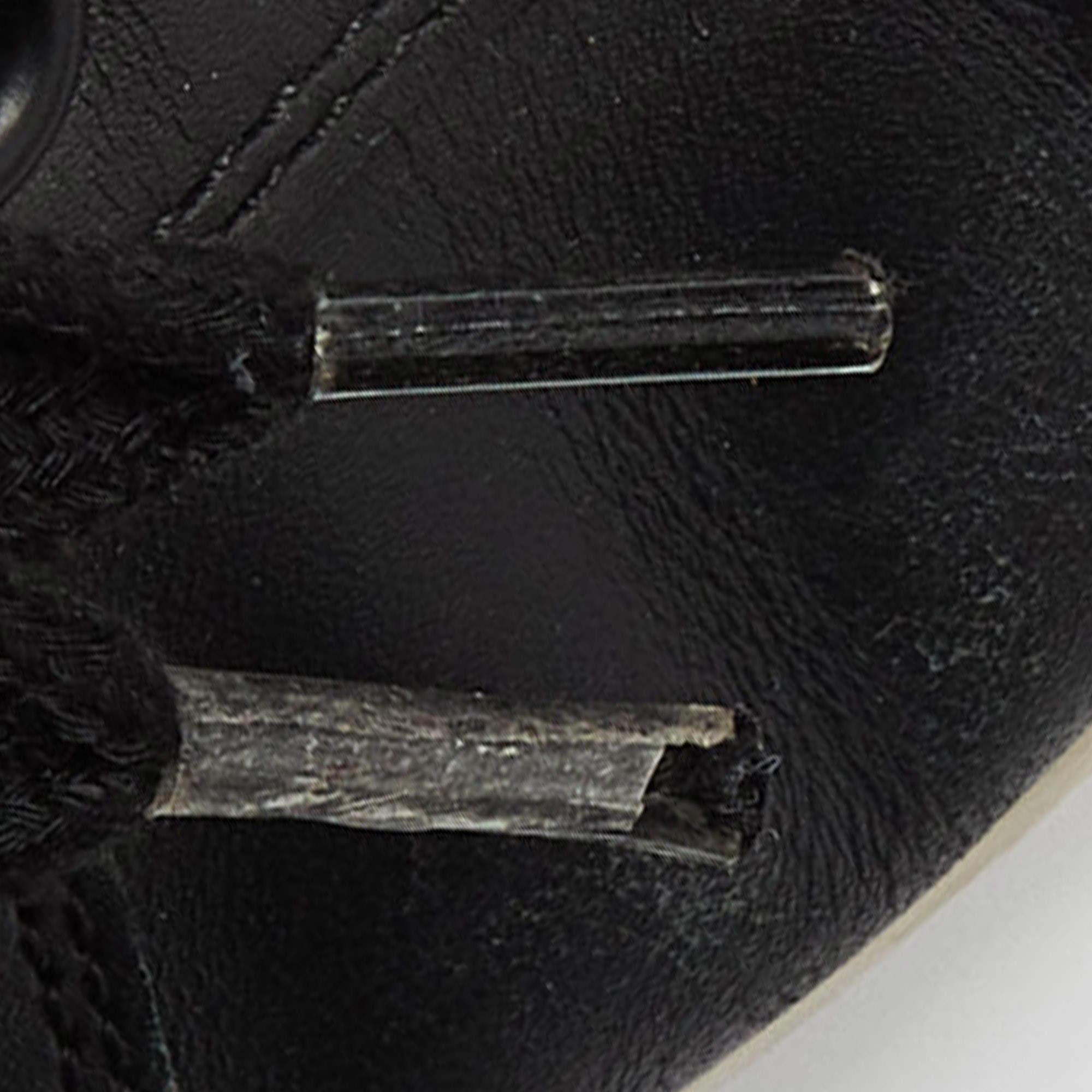 Prada Black Leather Low Top Sneakers Size 43 3