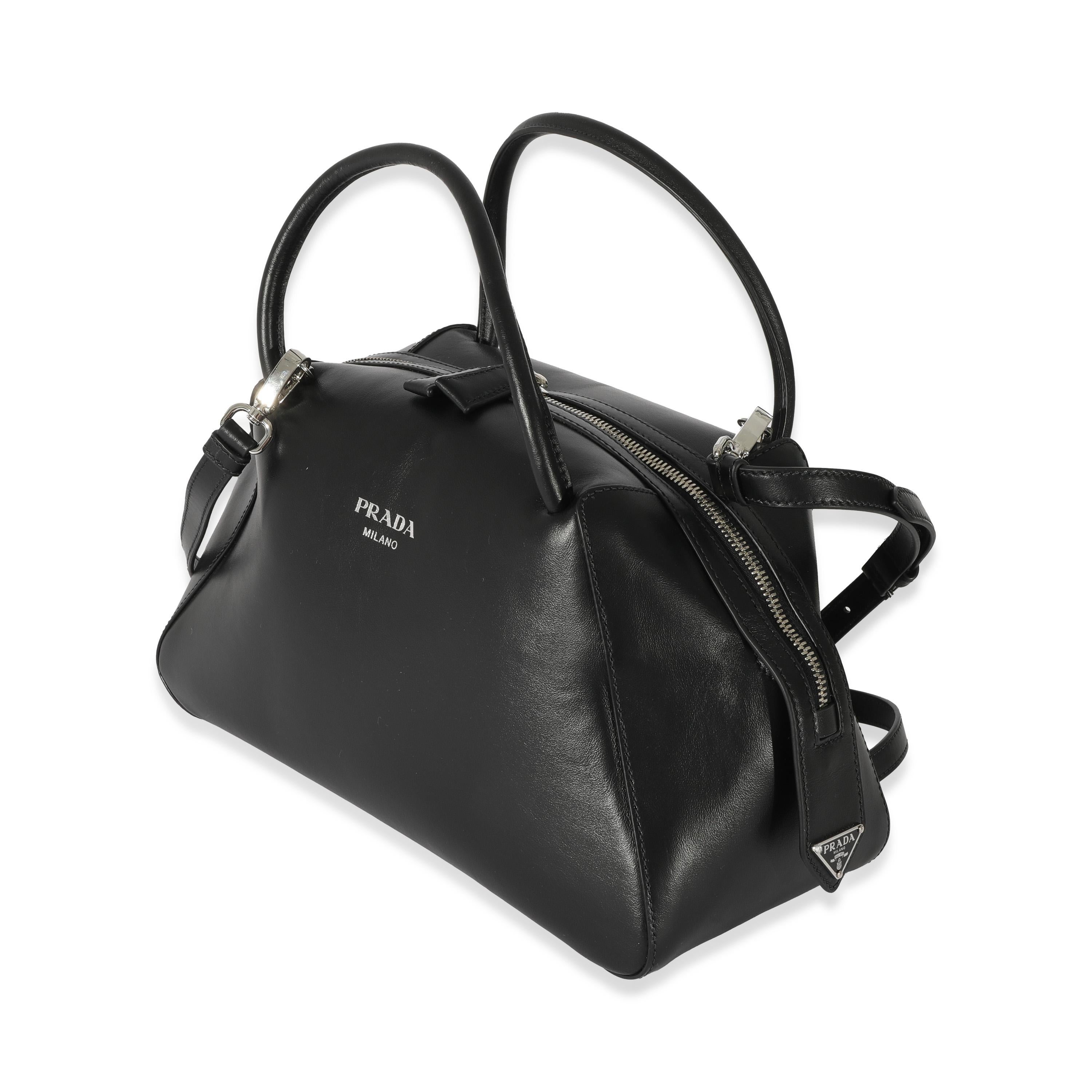 Prada Black Leather Medium Supernova Bag In Excellent Condition In New York, NY