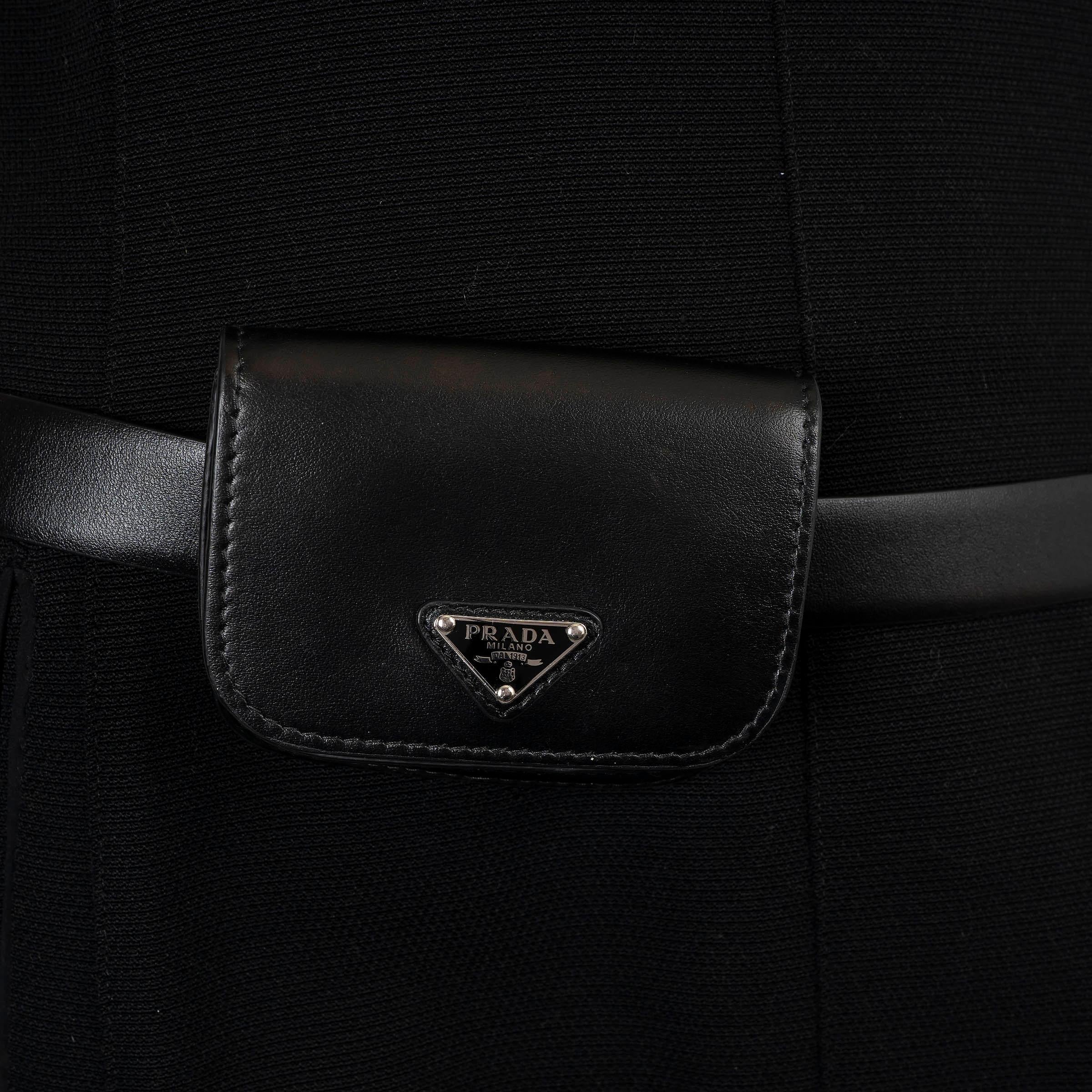 Donna PRADA Borsa MINI BELT in pelle nera 85 in vendita