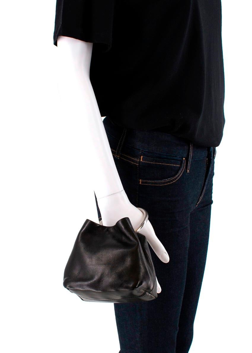 Prada Black Leather O-Ring Mini Top Handle Bag 2