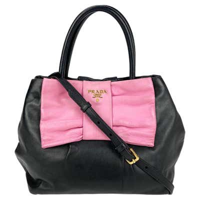 Prada Canvas and Leather Bowling Bag For Sale at 1stDibs | prada ...