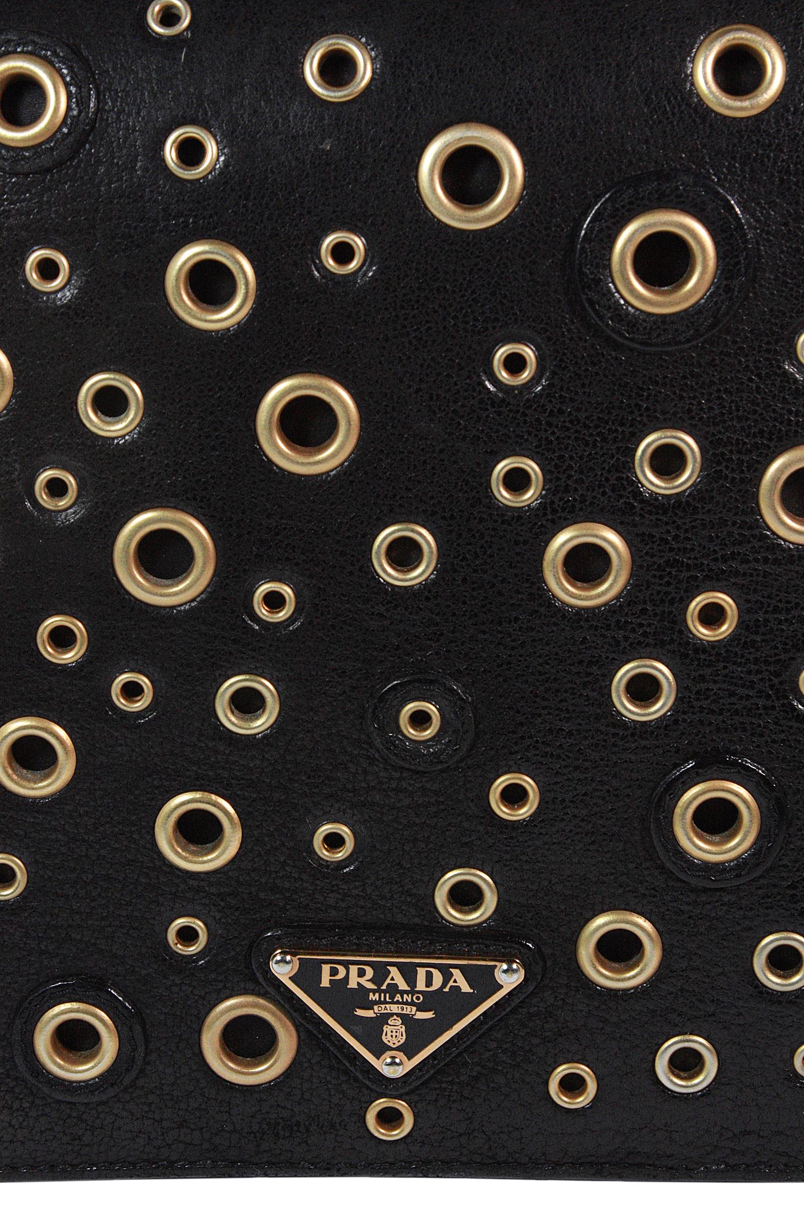 prada gold purse