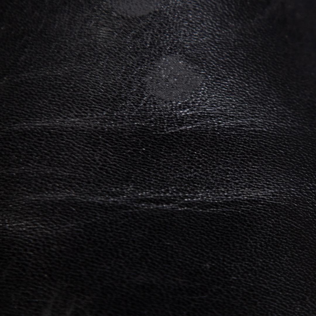 Chaussures à semelles compensées en cuir noir Taille IT 37.5 Pour femmes en vente