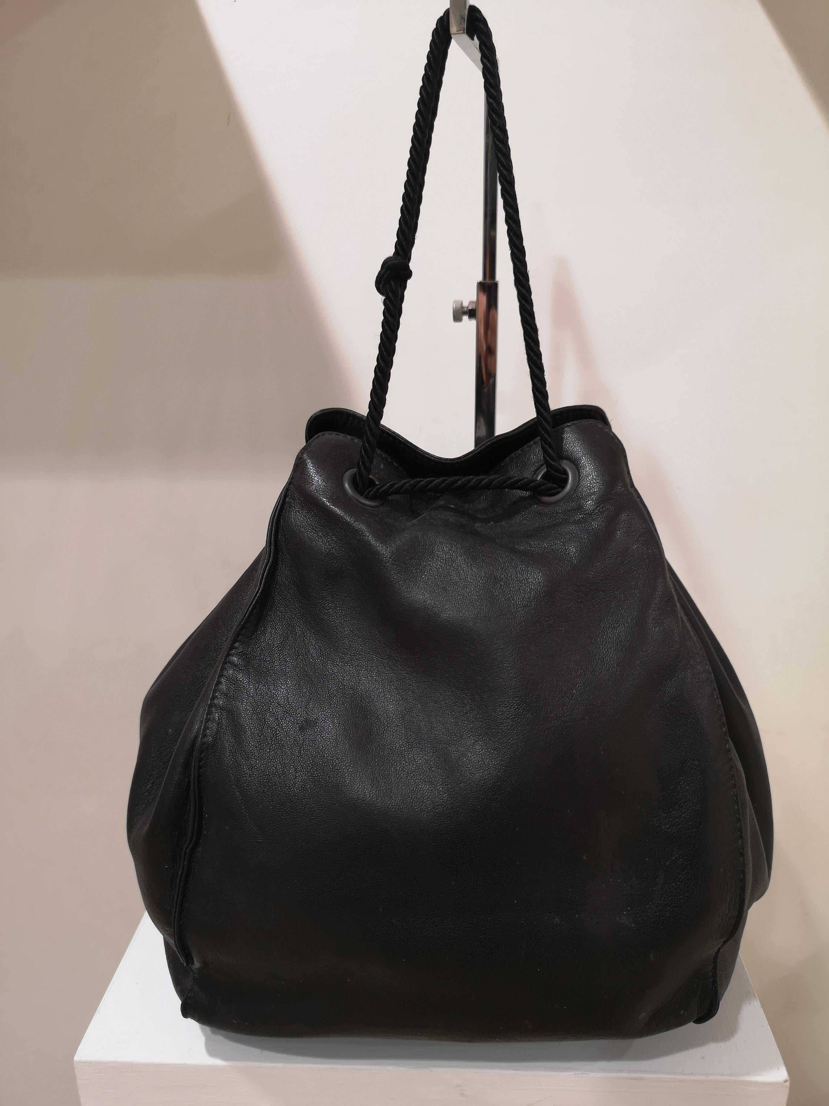 Women's Prada black leather satchel