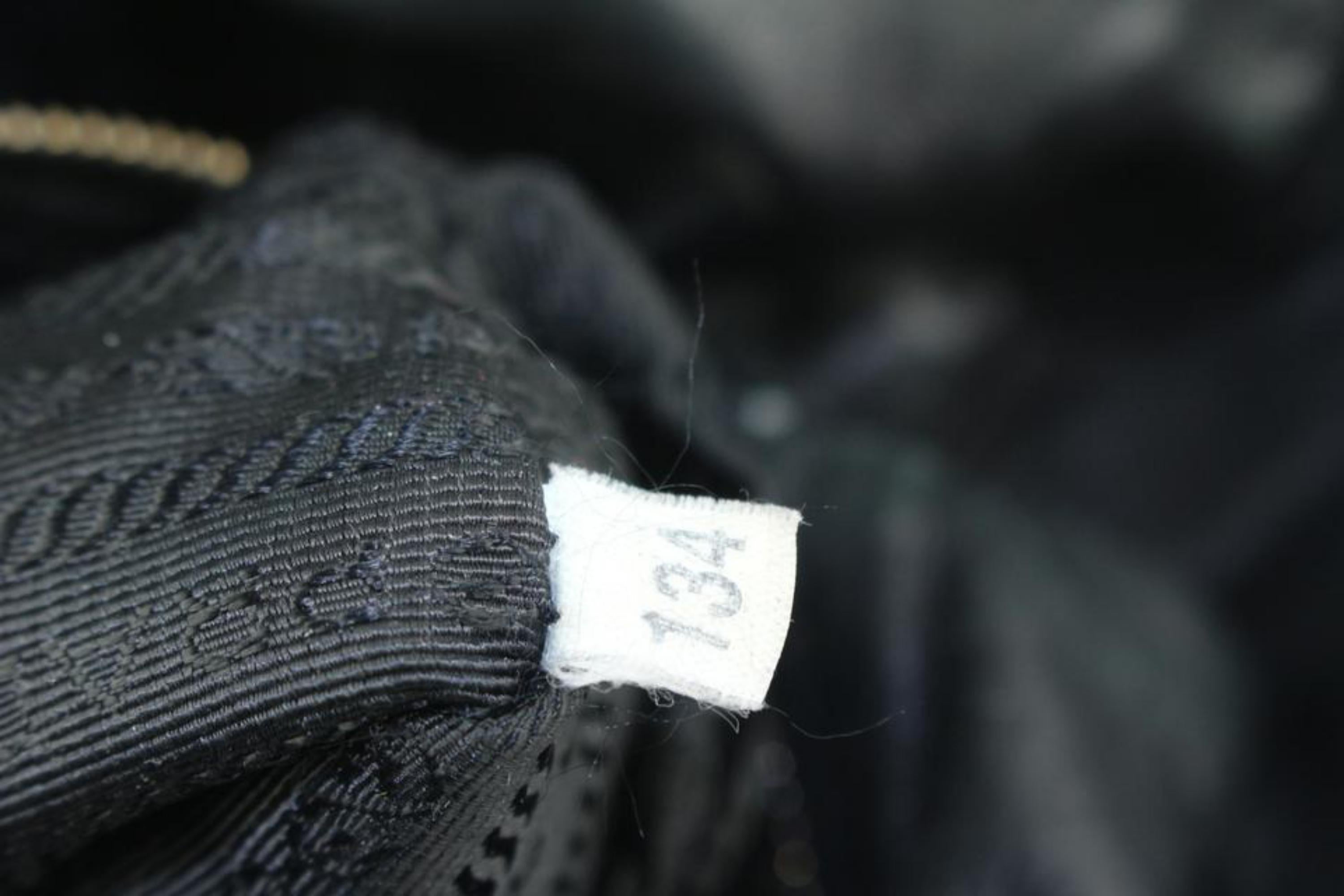 Prada Borsa Tote in pelle nera 14p19 in vendita 3