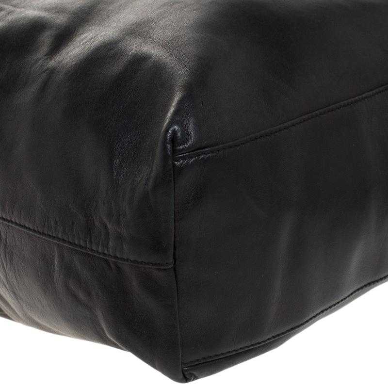 Prada Black Leather Shoulder Bag 2
