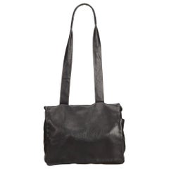 Prada Black Leather Shoulder Bag