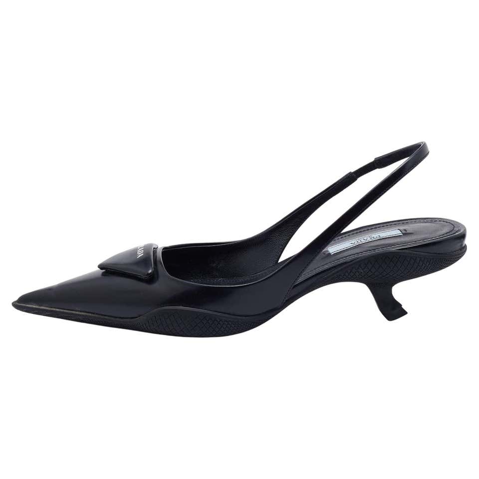 Prada Slingback Pumps - 7 For Sale on 1stDibs