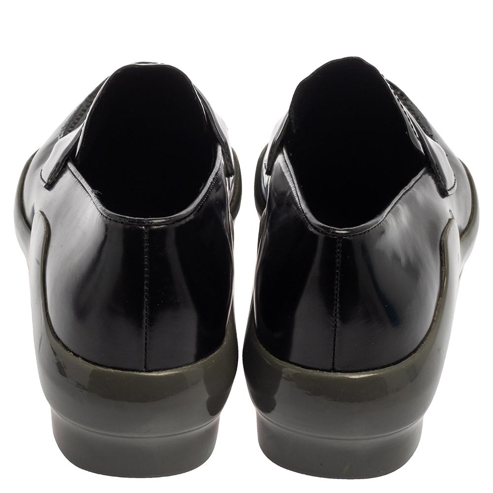 Prada Mocasines Slip On Cuero Negro Talla 38 2