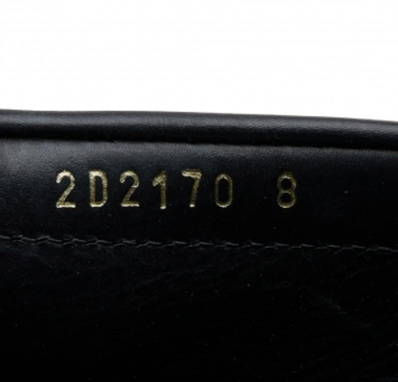 Prada Black Leather Slip On Loafers Size 42 For Sale 4