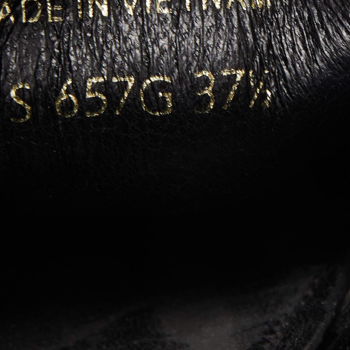 Women's Prada Black Leather Smoking Slippers Size 37.5