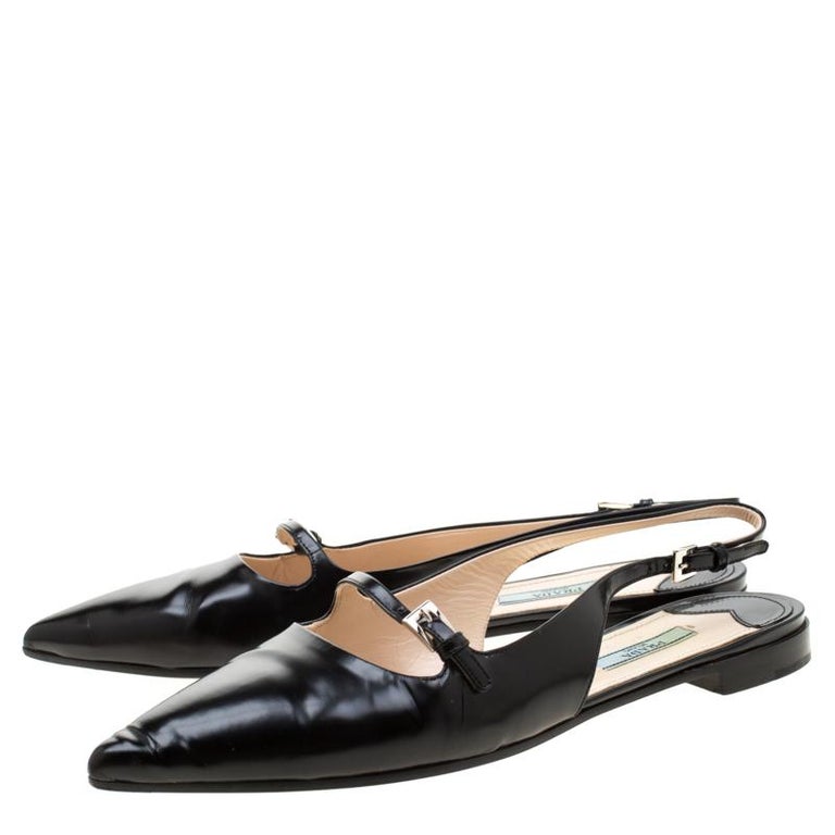 prada flat slingback