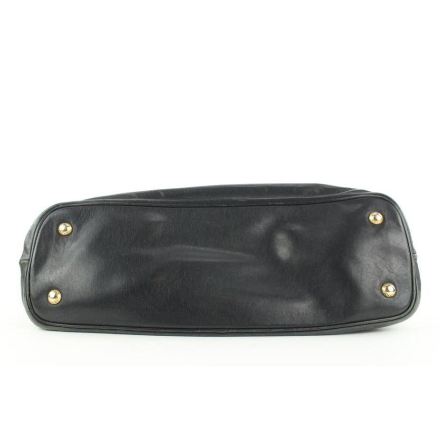 Prada Black Leather Top Handle 2way Shoulder Bag 48pr125 For Sale 3