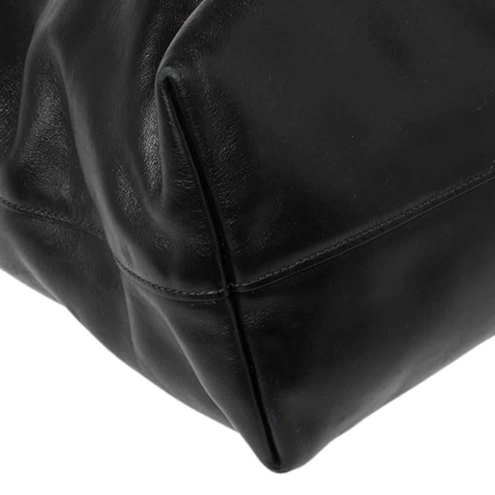 Prada Black Leather Tote 6