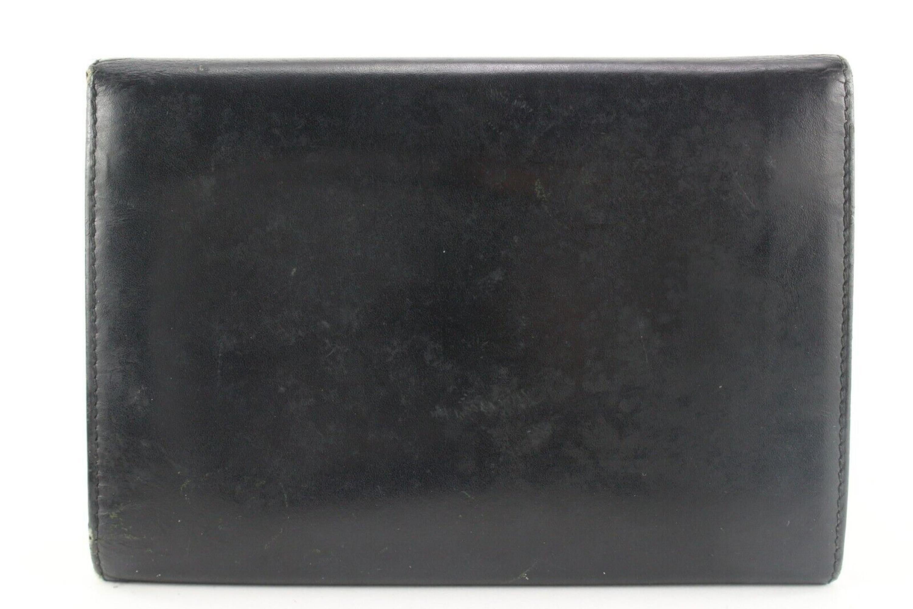 Prada Black Leather Trifold Wallet 2P0509 3