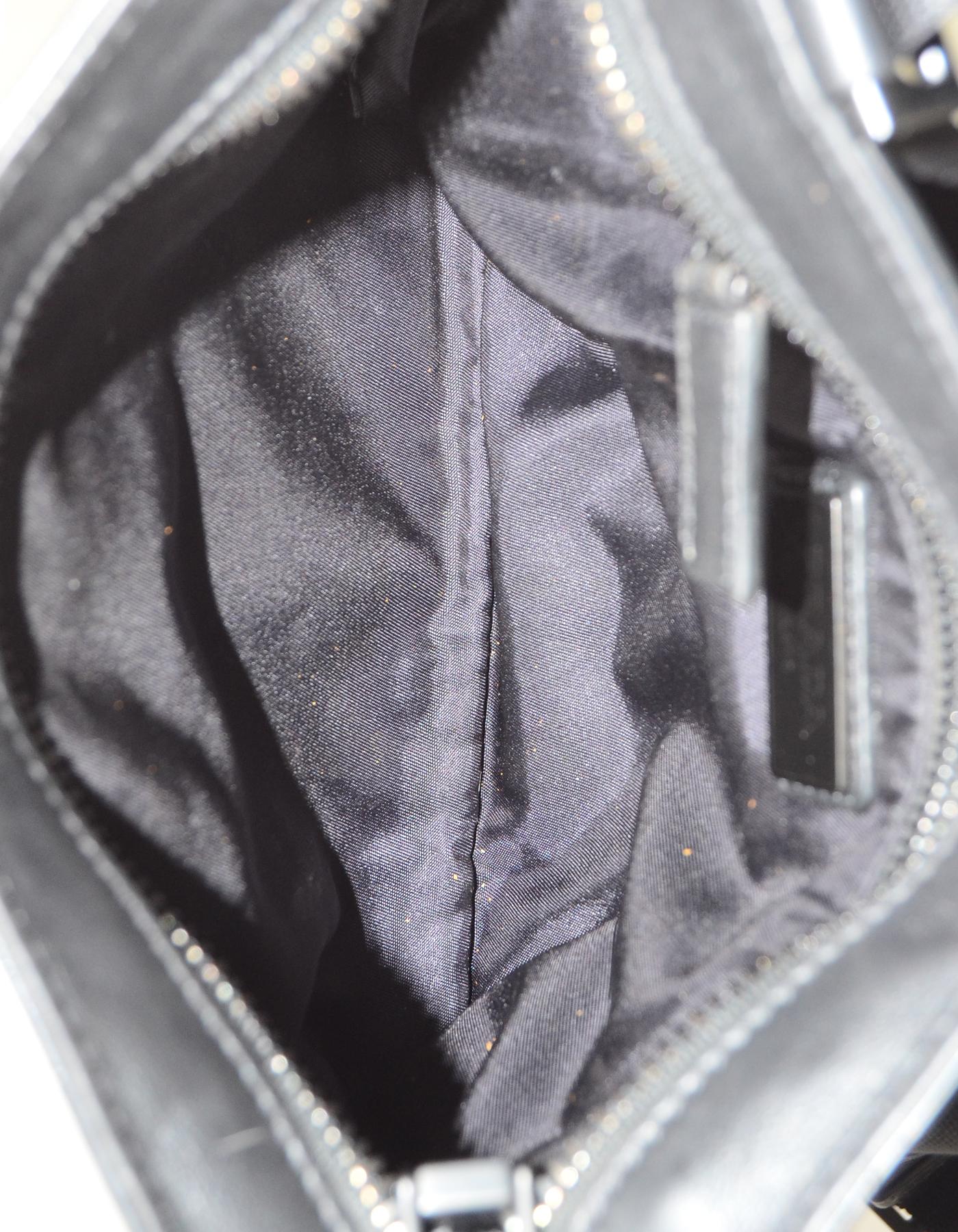Prada Black Leather Unisex Belt/Body Bag 2