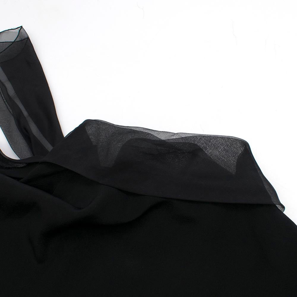 Prada Black Lightweight Crepe de Chine Shift Dress - Size US 0-2 6
