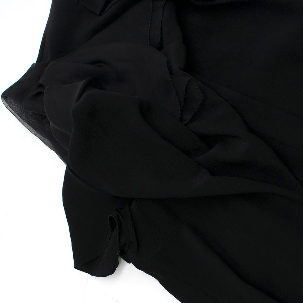 Prada Black Lightweight Crepe de Chine Shift Dress - Size US 0-2 4