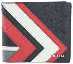 Prada Black Limited Saffiano Leather Bifold 19prz1912 Wallet