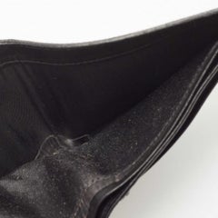 Prada Black Lizard Bifold Wallet