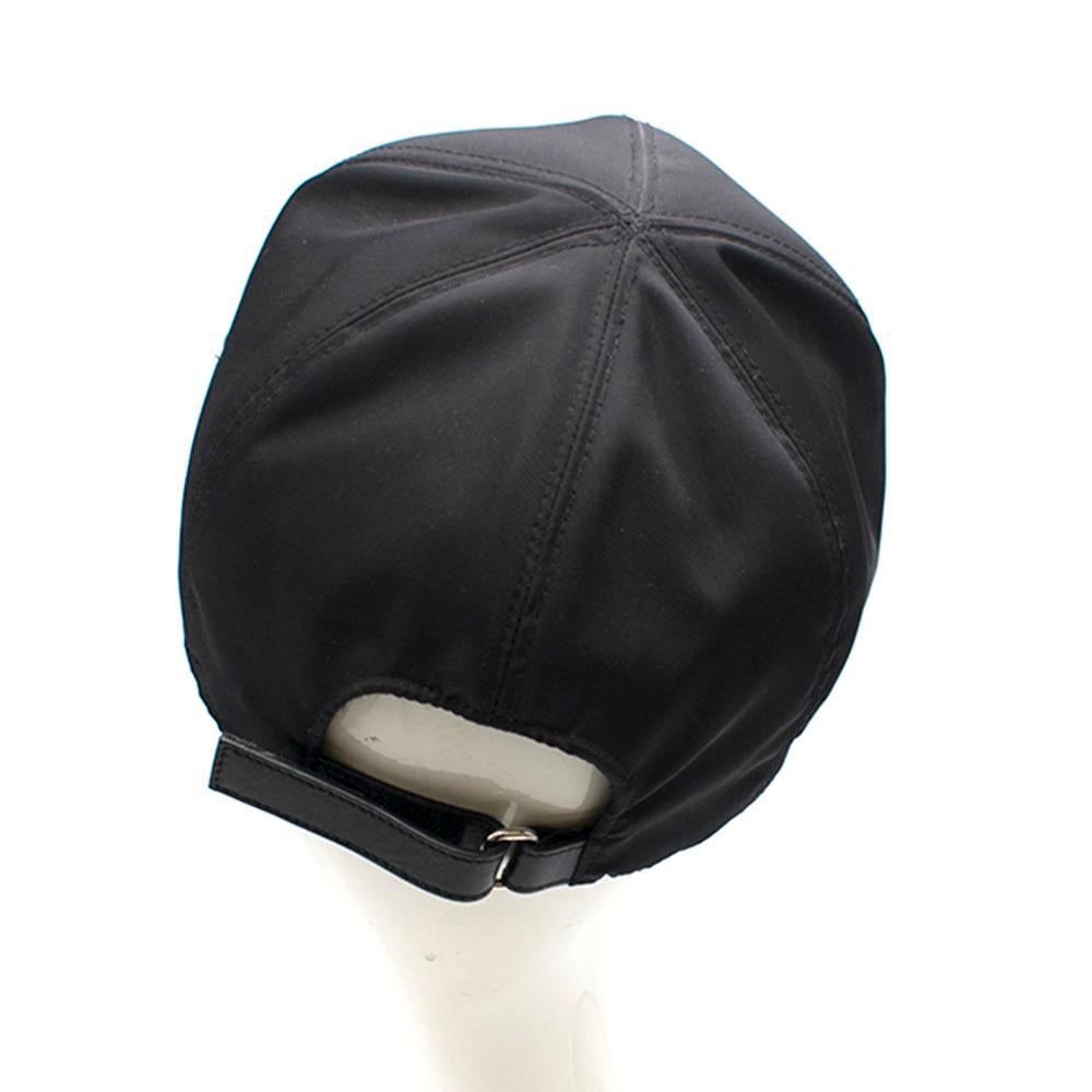prada black baseball cap